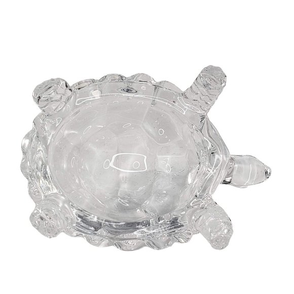 Cristal d'Arques Turtle Tortoise Figurine 24% Lead Crystal Glass Feng Shui Good - Picture 5 of 6